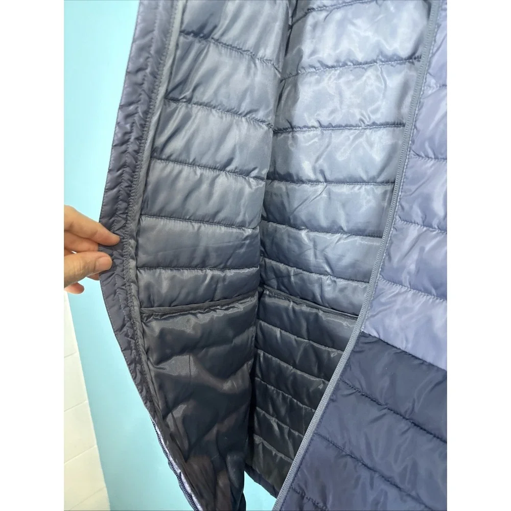 Simply Southern Puffer Vest Size XL Blue Colorblock Preppy Old Money